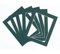 Frame Company Pack of 10 Bottle Green Mounts 9x7 for 7x5 inch *Choice of Colours*
