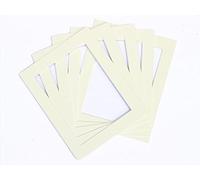 Frame Company Pack of 10 Ivory Mounts 50x40cm for 40x30cm *Choice of Colours*
