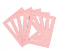 Frame Company Pack of 10 Pink Mounts, 6x4 for 5x3