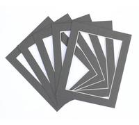 Frame Company Pack of 3 Grey Mounts, 50x40cm for 40x30cm