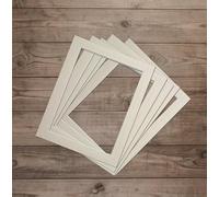 Frame Company Pack of 3 Ivory V-Groove Mounts, 80x60cm for 60x40cm