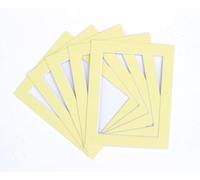 Frame Company Pack of 3 Lemon Bon Bon Mounts A3 for A4 *Choice of Colours*