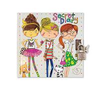 Frame Company Rachel Ellen Friends Secret Diary, Paper, Multicolour, 14.8 x 14.4 x 2.8 cm