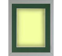 Frame Company Radcliffe Grey 14x11 with Lemon Bon Bon BB and Dark Blue Mount for 12x8