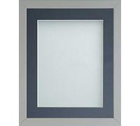 Frame Company Radcliffe Grey 14x11 with Light Blue BB and Dark Blue Mount for 12x8