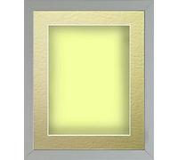 Frame Company Radcliffe Grey A4 with Lemon Bon Bon BB and Gold Mount for 10x6