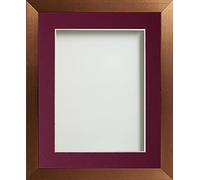 Frame Company Simpson Copper 14x11 Frame with Plum Mount for 12x8