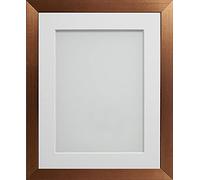 Frame Company Simpson Copper 14x11 Frame with White Mount for A4