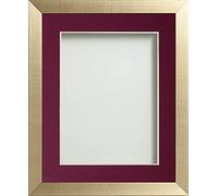 Frame Company Simpson Gold 20x16 Frame with Plum Mount for 16x12