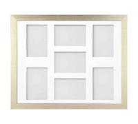 Frame Company Simpson Gold Multi Aperture Photo Frame, 20x16 for 6x4 inch (x7)
