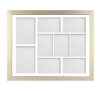 Frame Company Simpson Gold Multi Aperture Photo Frame, 20x16 for 6x4 inch (x7) 7x5 inch (x2)