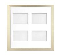 Frame Company Simpson Gold Multi Aperture Photo Frame, 40x40cm for 6x4 inch (x4)