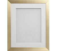 Frame Company Simpson Range Gold 10x8 inch Frame With White Mount for 6x4 inch *Choice of Sizes* Fitted with Real Glass