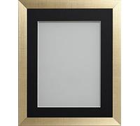 Frame Company Simpson Range Gold 12x10 inch Frame With Black Mount for 10x8 inch *Choice of Sizes* Fitted with Real Glass