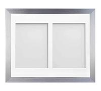 Frame Company Simpson Silver Multi Aperture Photo Frame, 14x11 for 7x5 inch (x2)