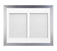 Frame Company Simpson Silver Multi Aperture Photo Frame, 14x11 for 8x6 inch (x2)