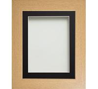 Frame Company Watson Beech Picture Photo Frame fitted with Perspex, 36x24 inch with Black Mount for image size 30x20 inch