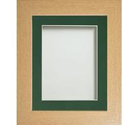Frame Company Watson Beech Picture Photo Frame fitted with Perspex, 36x24 inch with Bottle Green Mount for image size 30x20 inch