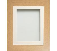 Frame Company Watson Beech Picture Photo Frame fitted with Perspex, 36x24 inch with Ivory Mount for image size 30x20 inch