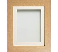 Frame Company Watson Beech Picture Photo Frame fitted with Perspex, 36x24 inch with Off-White Mount for image size 30x20 inch