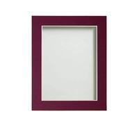 Frame Company Watson Beech Picture Photo Frame fitted with Perspex, 36x24 inch with Plum Mount for image size 30x20 inch