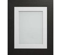 Frame Company Watson Black Picture Photo Frame fitted with Perspex, 36x24 inch with Off-White Mount for image size 30x20 inch