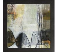 Frame Company Watson Range Abstract Pebble I by Jane Davies Picture Frame, Wood - 20 x 20 Inches, Black