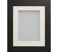 Frame Company Watson Range Black 14x11 inch Picture Photo Frame with Ivory Mount for Image A4 inch *Choice of Sizes* Fitted with Real Glass