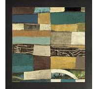 Frame Company Watson Range Eileen IV Blue by Cheryl Warrick, Picture Photo Frame, Wood - 40 x 40 cm, Black