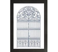 Frame Company Watson Range English GardenI by Wild Apple Portfolio, Frame - A1, Black