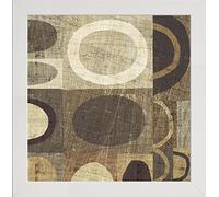 Frame Company Watson Range Modern Geometric Neutral II by Michael Mullan Frame, Wood - 12 x 12 Inches, White