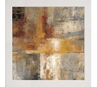 Frame Company Watson Range Silver and Amber Crop by Silvia Vassileva, Photo Frame - 40 x 40 cm, White