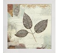 Frame Company Watson Range Silver Leaves II by James Weins, Photo Frame - 40 x 40 cm, White