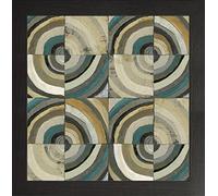 Frame Company Watson Range The Centre II Abstract Turquoise by Cheryl Warrick, Picture Photo Frame, Wood - 10 x 10 Inches, Black