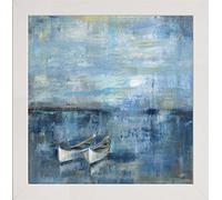 Frame Company Watson Range Two Boats by Silvia Vassileva, Photo Frame - 60 x 60 cm, White