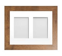 Frame Company Watson Rustic Multi-Aperture Photo Frame with Mount, 14x11 for 7x5 (x2) * Choice of Frame Colour and Mount Design* NEW