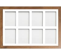 Frame Company Watson Rustic Multi-Aperture Photo Frame with Mount, 30x20 for 8x6 (x8) * Choice of Frame Colour and Mount Design* NEW