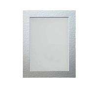 Frame Company Watson Rustic Picture Photo Frame fitted with Perspex, 20x16 inch with Silver Mount for image size 15x10 inch