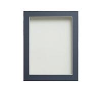 Frame Company Watson Rustic Picture Photo Frame fitted with Perspex, A1 with Blue Mount for image size A2