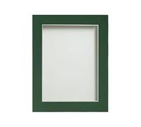 Frame Company Watson Rustic Picture Photo Frame fitted with Perspex, A1 with Bottle Green Mount for image size A2