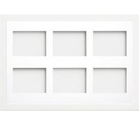 Frame Company Watson White Multi-Aperture Photo Frame with Mount, 30x20 for 8x6 (x6) * Choice of Frame Colour and Mount Design* NEW