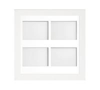 Frame Company Watson White Multi-Aperture Photo Frame with Mount, 40x40cm for 7x5 (x4 portrait) * Choice of Frame Colour and Mount Design* NEW