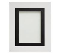 Frame Company Watson White Picture Photo Frame fitted with Perspex, 36x24 inch with Black Mount for image size 30x20 inch