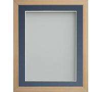 Frame Company Webber Beech with Blue Mount, 12x12 for 10x10 inch