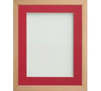 Frame Company Webber Beech with Red Mount, 12x10 for 8x6 inch