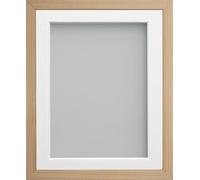 Frame Company Webber Beech with White Mount, 18x14 for 14x10 inch