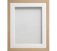 Frame Company Webber Beech with White V-Groove Mount, 24x18 for 18x12 inch