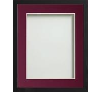 Frame Company Webber Black with Plum Mount, 10x8 for 8x6 inch