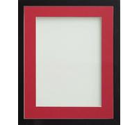 Frame Company Webber Black with Red Mount, A4 for 10x6 inch