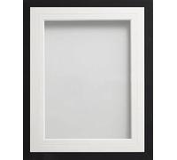 Frame Company Webber Black with White V-Groove Mount, 12x12 for 10x10 inch